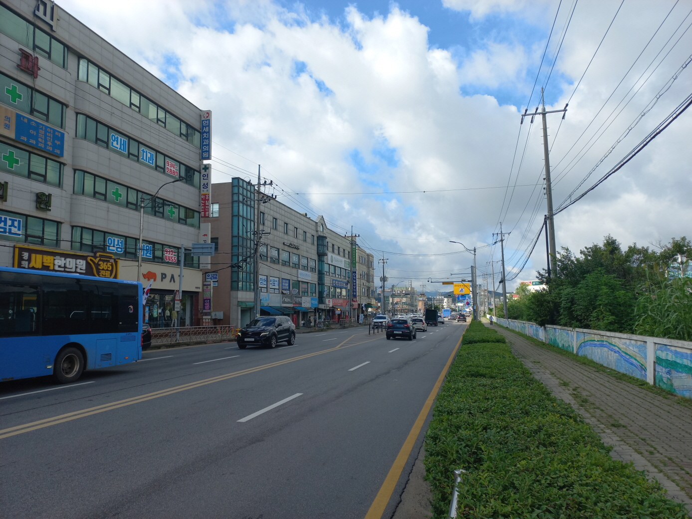 알미골_사거리-하나로마트_삼거리_배전선로_지중화사업_추진_사업구간_전경_1