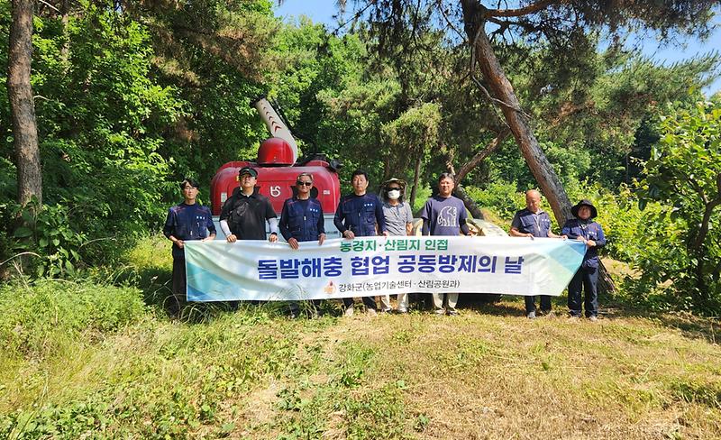 강화군,_농림지_돌발해충_확산_차단_위해_공동방제_실시(2)
