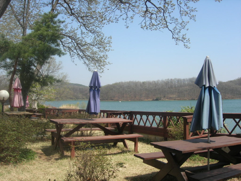 풍경 있는 호수 사진