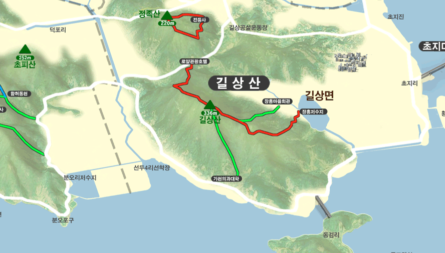 길상산의 등산로 이미지