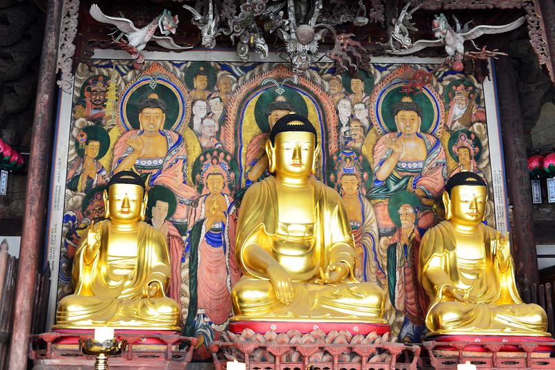 강화 전등사 석가여래삼불회도 사진2