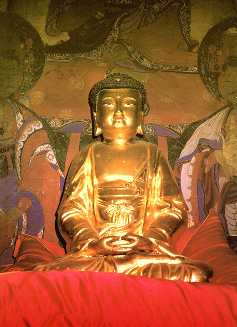 강화 백련사 철조 아미타여래좌상 사진5