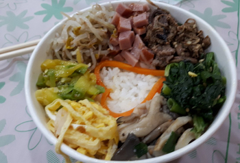 비빔밥 체험 사진